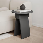 Table d'appoint Chen – Table d'appoint ronde moderne pour salon, chambre ou entrée