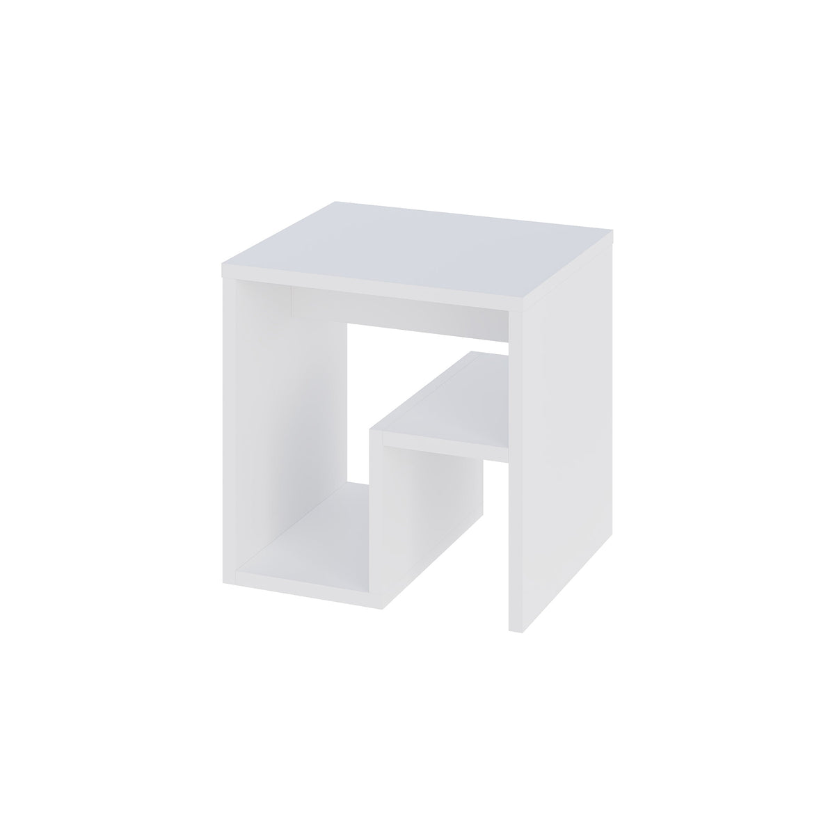 Table d'appoint Bon avec porte-revues – Table d'appoint compacte et moderne pour petits espaces