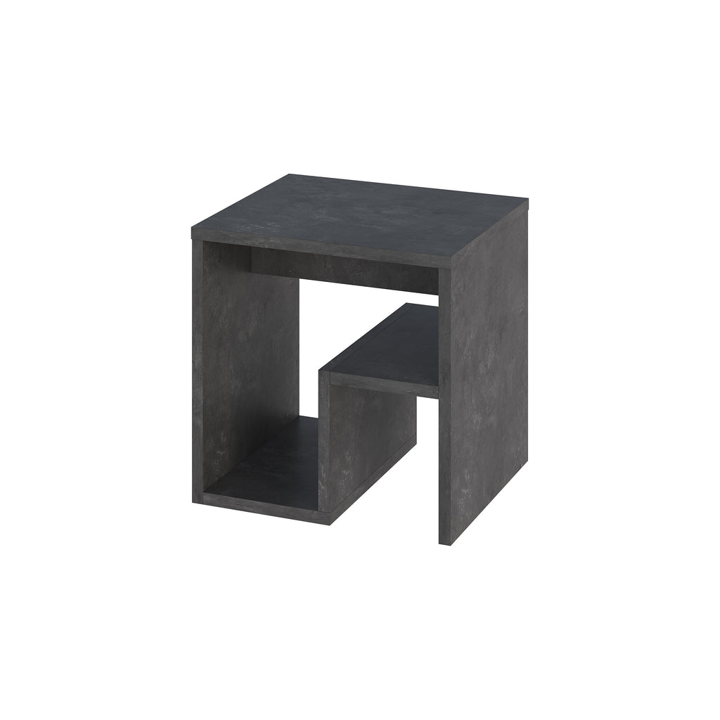 Table d'appoint Bon avec porte-revues – Table d'appoint compacte et moderne pour petits espaces