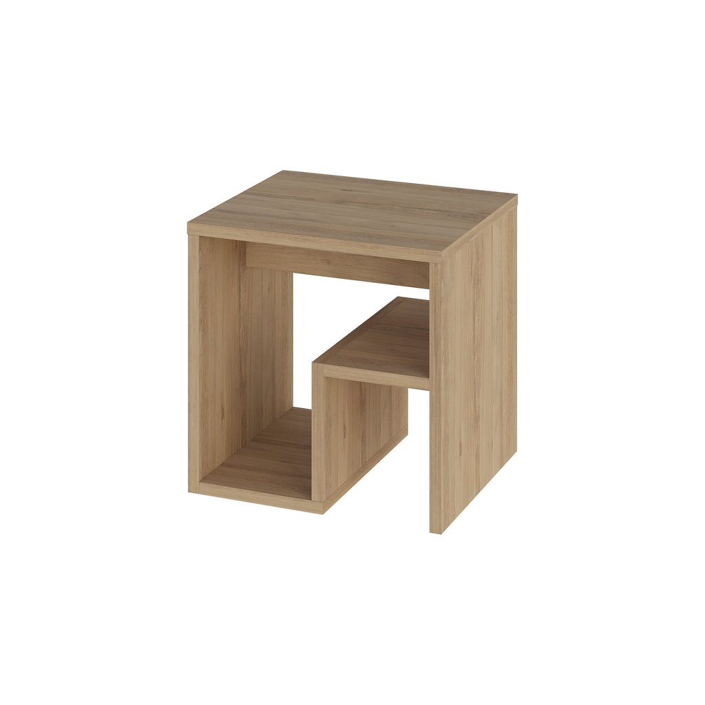 Table d'appoint Bon avec porte-revues – Table d'appoint compacte et moderne pour petits espaces