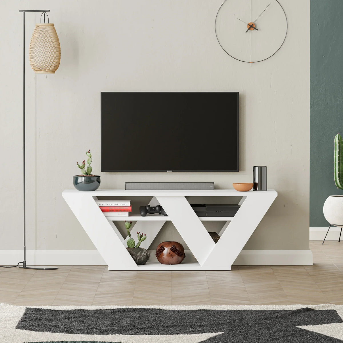 Meuble TV moderne Pipralla 110 cm