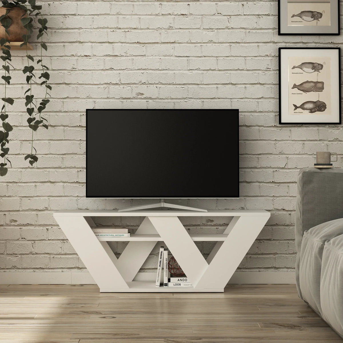 Meuble TV moderne Pipralla 110 cm