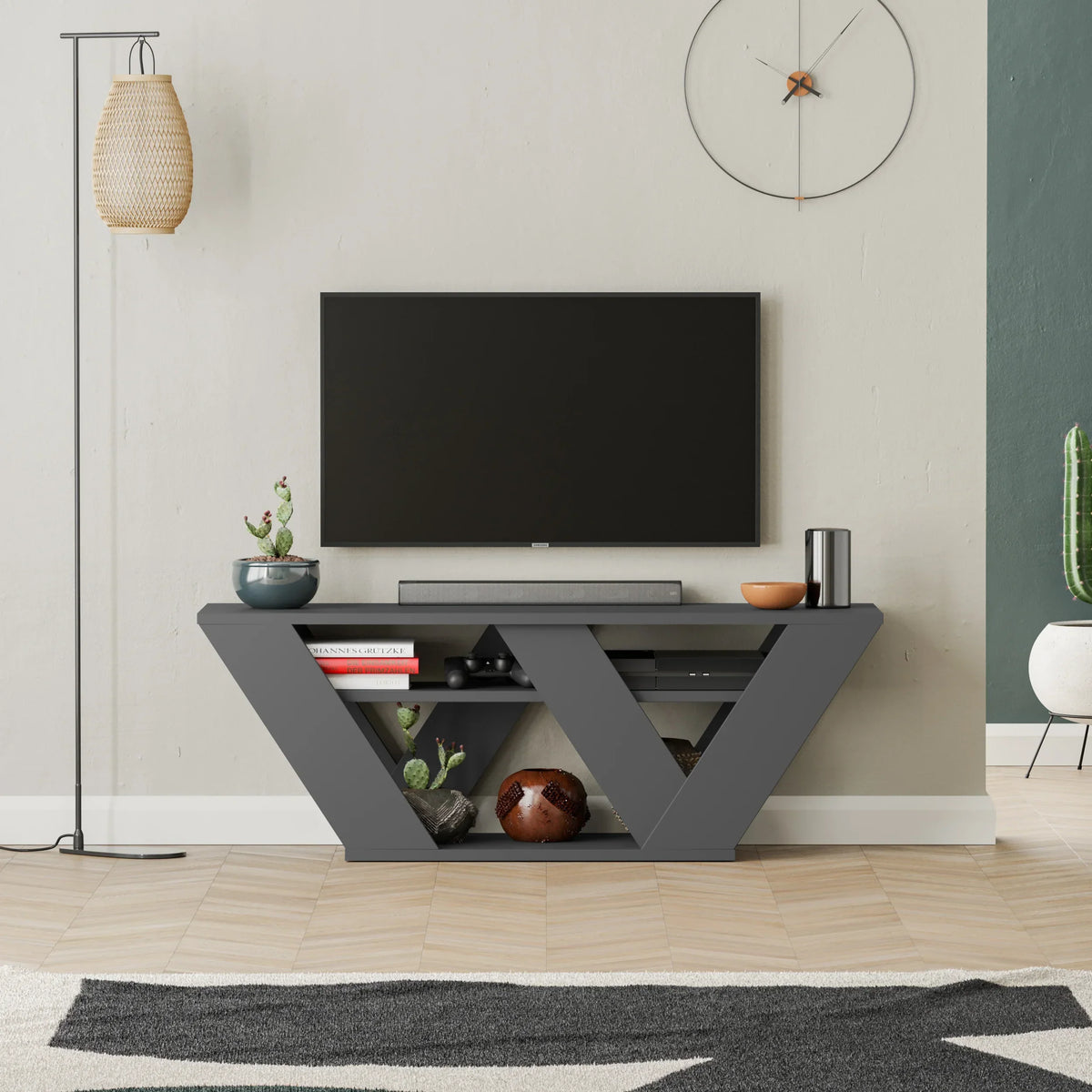Meuble TV moderne Pipralla 110 cm