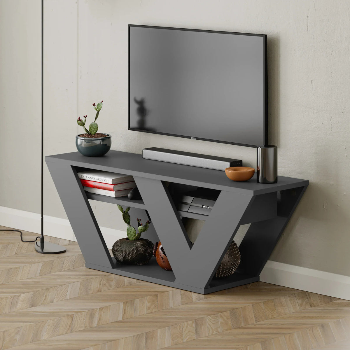 Meuble TV moderne Pipralla 110 cm