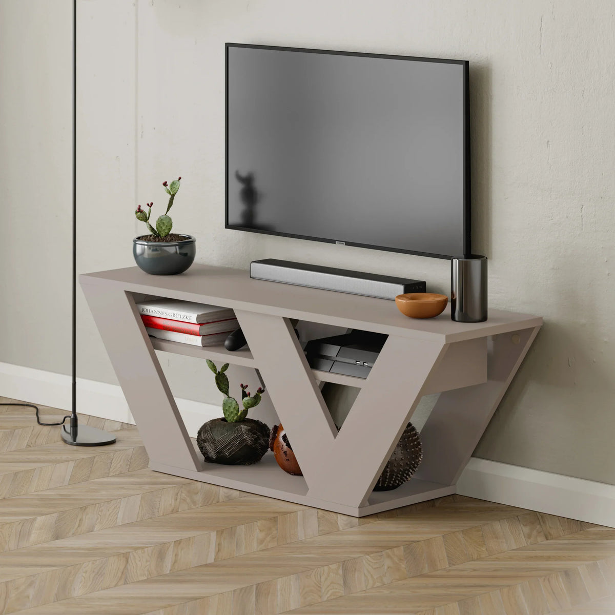 Meuble TV moderne Pipralla 110 cm