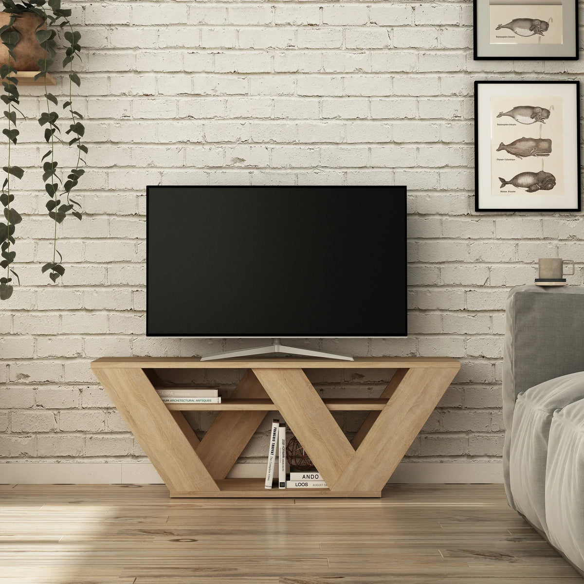 Meuble TV moderne Pipralla 110 cm