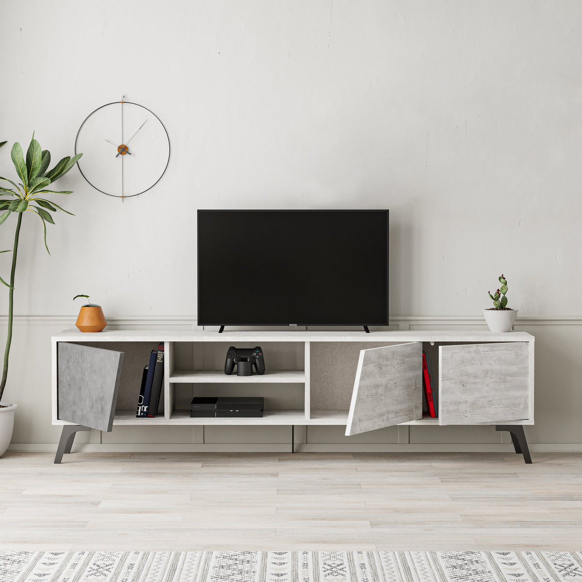 Meuble TV moderne Fiona 180cm