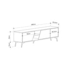 Meuble TV moderne Fiona 180cm