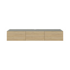 Meuble TV moderne Francy - Mural - 3 compartiments - 180 cm