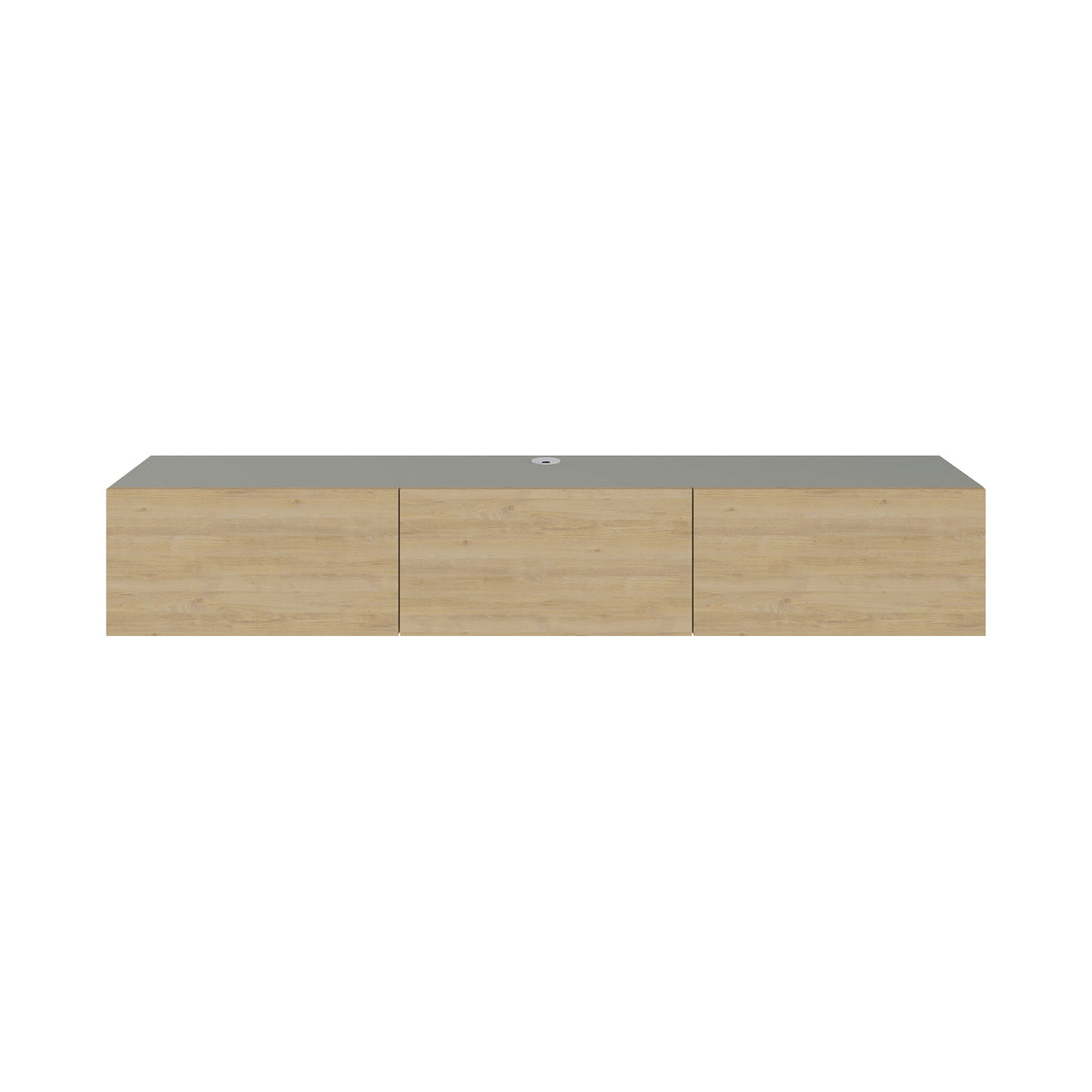 Meuble TV moderne Francy - Mural - 3 compartiments - 180 cm