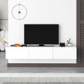 Meuble TV moderne Francy - Mural - 3 compartiments - 180 cm