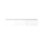 Meuble TV moderne Francy - Mural - 3 compartiments - 180 cm