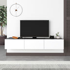 Meuble TV moderne Francy - Mural - 3 compartiments - 180 cm