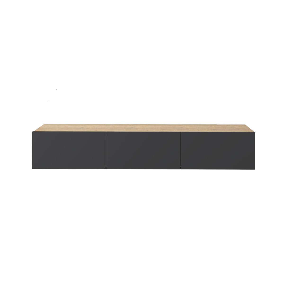 Meuble TV moderne Francy - Mural - 3 compartiments - 180 cm