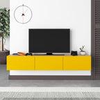 Meuble TV moderne Francy - Mural - 3 compartiments - 180 cm