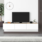 Meuble TV moderne Francy - Mural - 3 compartiments - 180 cm