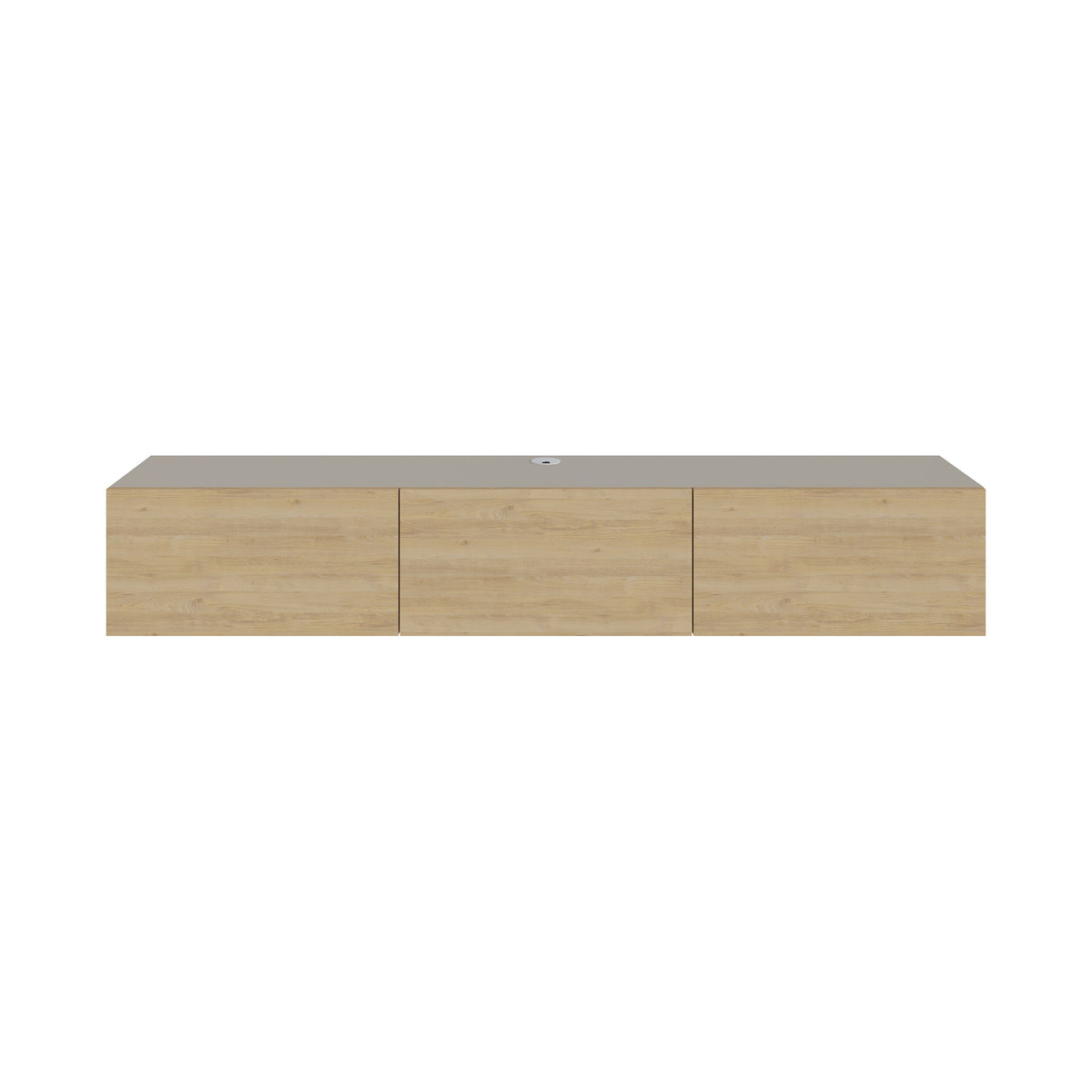 Meuble TV moderne Francy - Mural - 3 compartiments - 180 cm