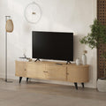 Meuble TV Gentle – Chêne – Meuble de rangement 4 portes