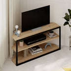 Meuble TV d'angle Echo – Unité d'angle compacte pour téléviseurs avec étagères de rangement pour salons ou appartements