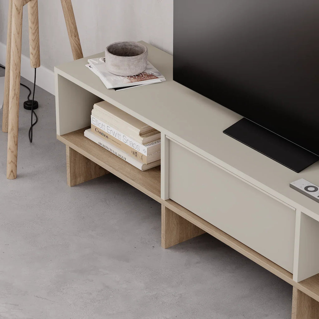 Meuble TV moderne Yuki avec rangement 170 cm
