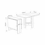 Table de salle à manger Artemio - Pliante - Fini grès