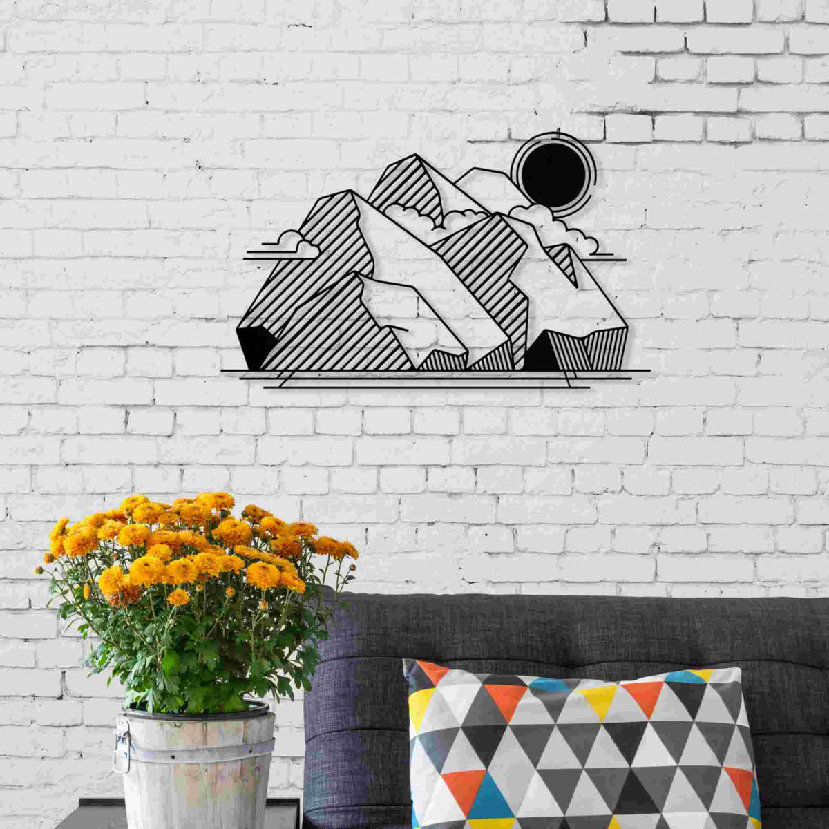 Décoration murale métallique n° 18 - Vue