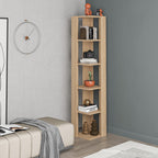 Nati Bibliothèque d'Angle Moderne Étagère de Présentation Haute 161cm