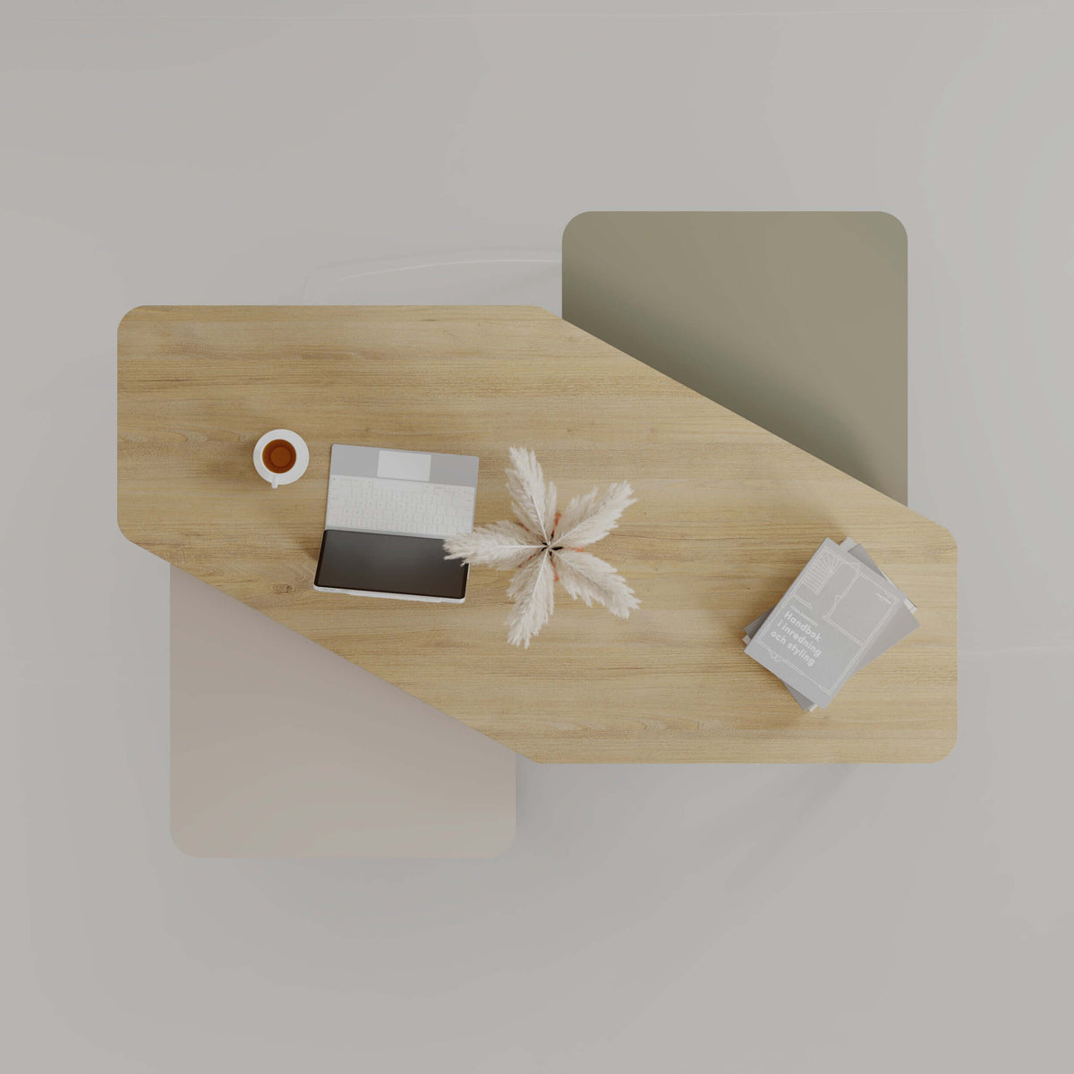 Table basse moderne Nesty 3 pièces
