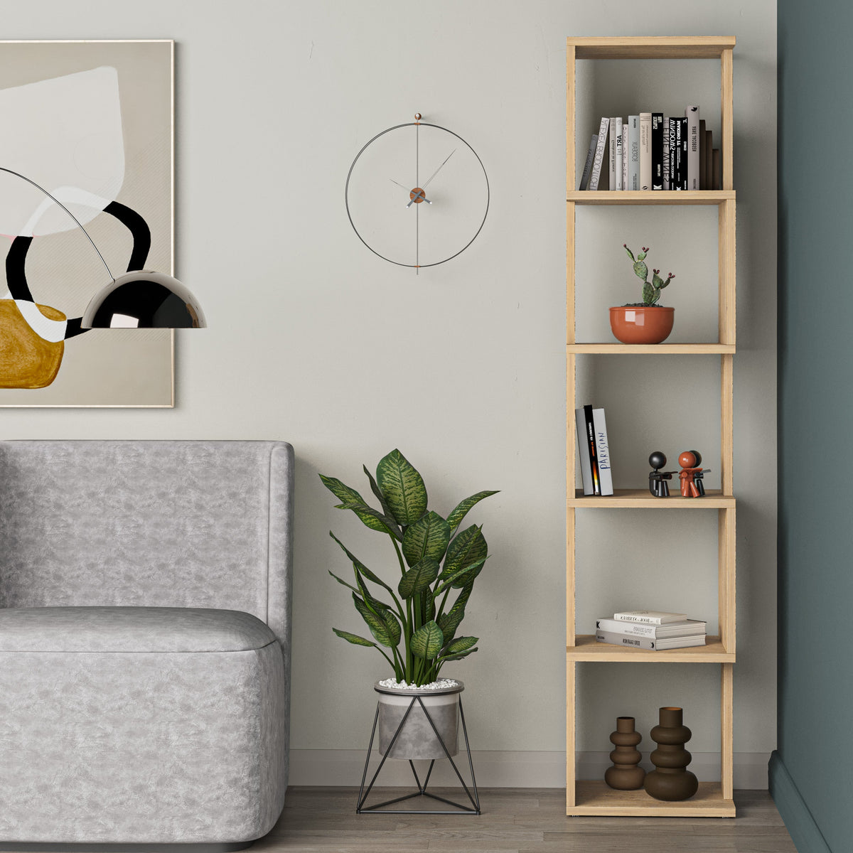 Étagère de présentation haute Piri Modern 161cm