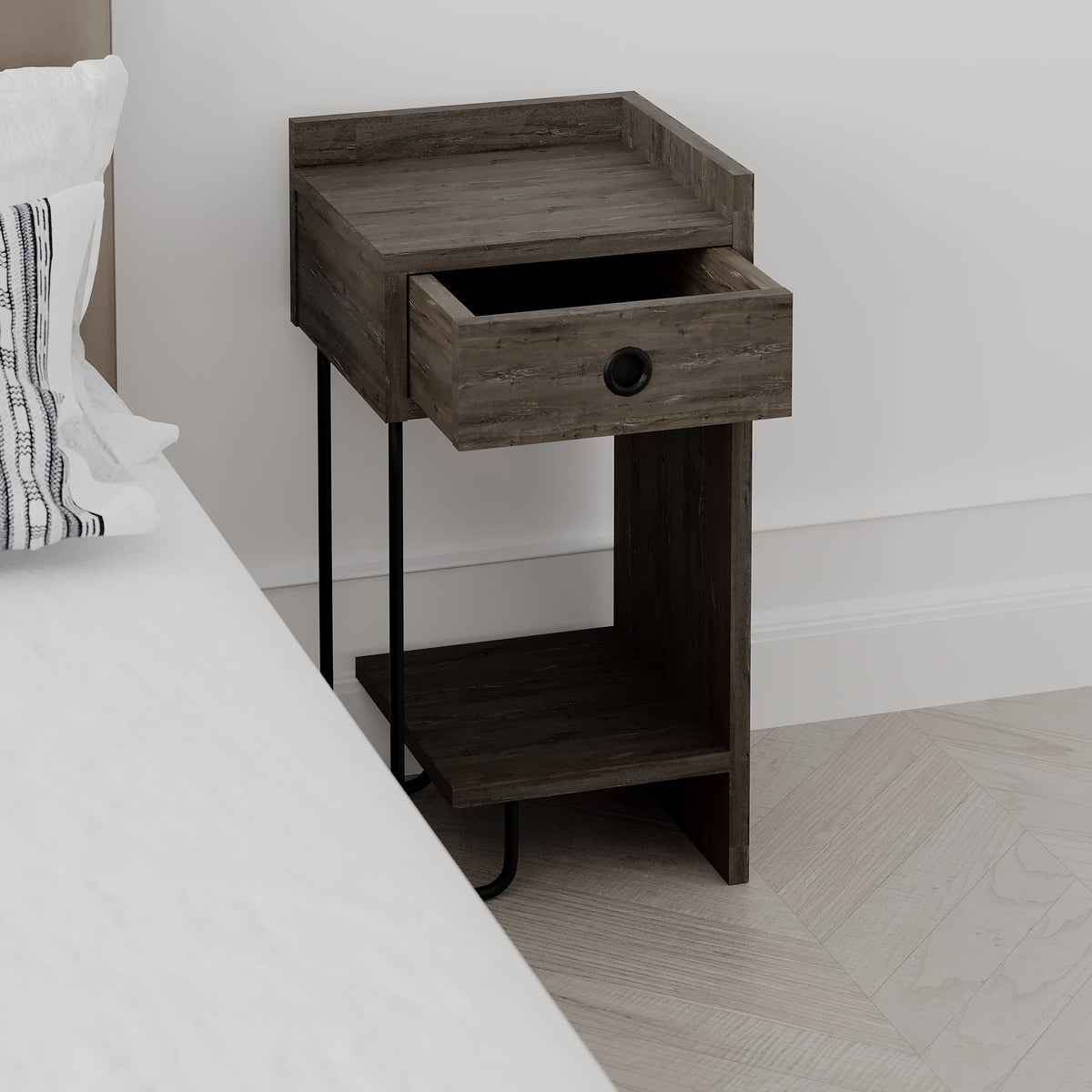 Sirius Chevet Moderne Module Droit Meuble de Chambre L 32cm