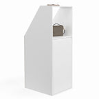 Armoire sous pente 1 porte et 1 niche TOMI 40 x 50 x 110/70 cm blanc