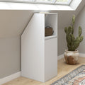 Armoire sous pente 1 porte et 1 niche TOMI 40 x 50 x 110/70 cm blanc