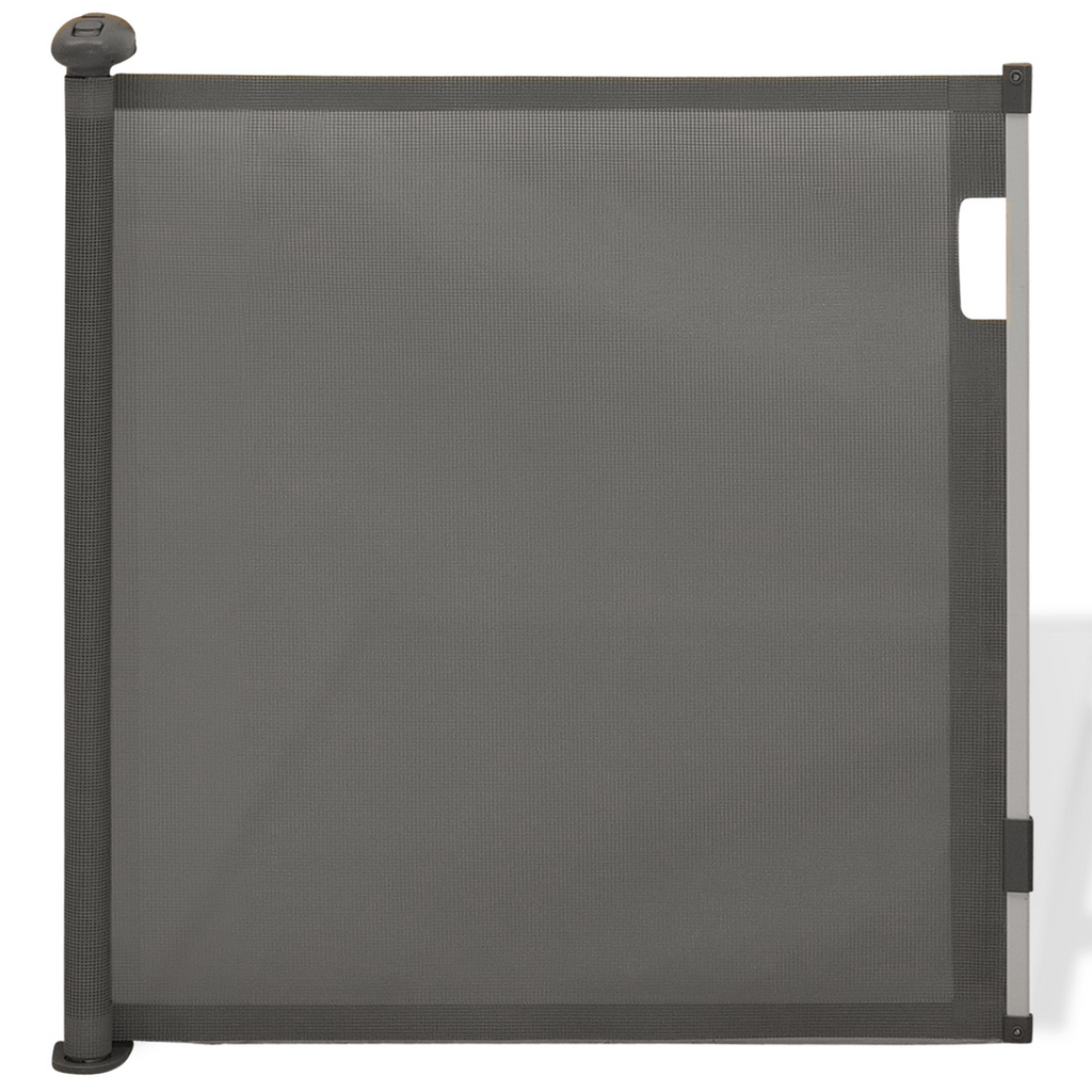 Barrière de sécurité rétractable pour animaux domestiques 130 cm gris