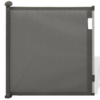 Barrière de sécurité rétractable pour animaux domestiques 130 cm gris
