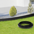 Bordure de jardin flexible 8 m noire hauteur 12 cm + 24 piquets
