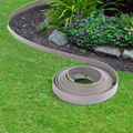 Bordurette de jardin flexible 10 M grise hauteur 5 CM + 30 piquets