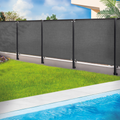 Brise-vue renforcé 1,5 x 10 m gris 220 g/m² luxe PRO