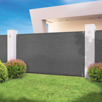 Brise-vue haute densité 1,2 x 10 m gris 300 g/m² qualité PRO