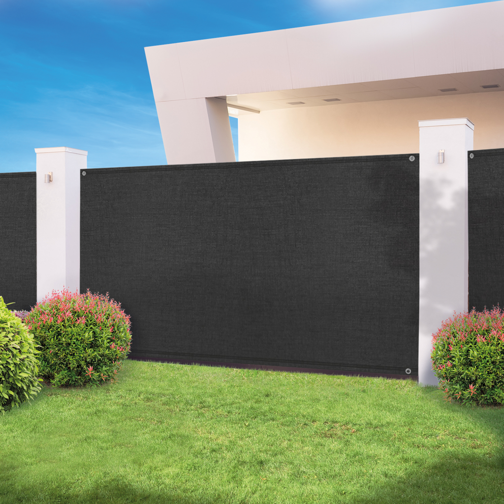 Brise-vue haute densité 1,5 x 10 m noir 300 g/m² qualité pro