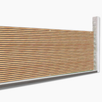 Brise-vue occultant 1,8 x 10 m effet claustra en bois 160 g/m²