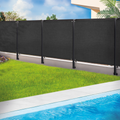 Brise-vue renforcé 1,8 x 10 m noir 220 g/m² luxe PRO