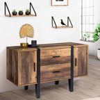 Buffet bas 105 cm AUSTRIA bois pieds épingle
