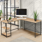Bureau d'angle en L design industriel DETROIT
