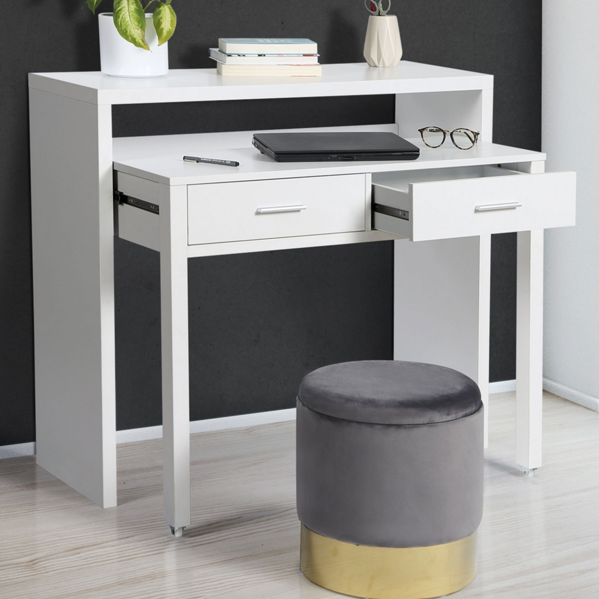Bureau extensible MAX blanc