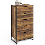 Chiffonnier 5 tiroirs HAWKINS 60x40x110 cm commode semainier design industriel