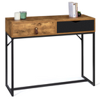Console 2 tiroirs CHICAGO design industriel
