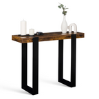 Console PHOENIX aspect bois vieilli et noir