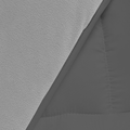 Couette 220x240 cm ZOE polaire biface gris clair et gris 400 g
