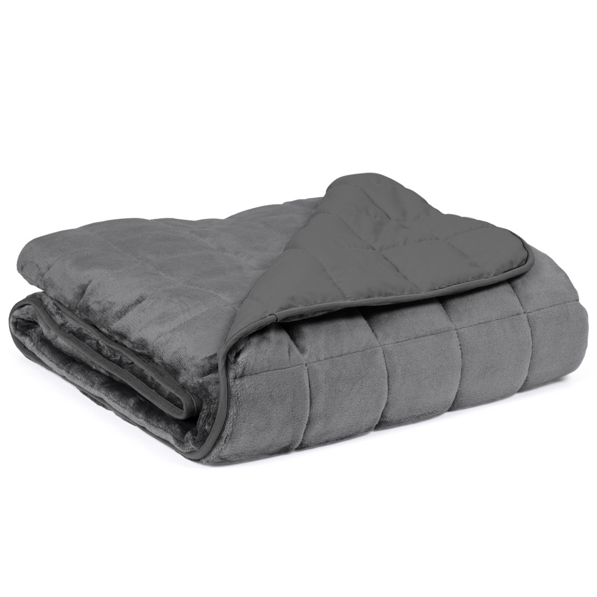 Couverture lestée 150x200 cm CELESTE bicolore gris clair et gris 7 kg