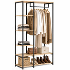 Dressing penderie étagères L. 90 cm DETROIT design industriel